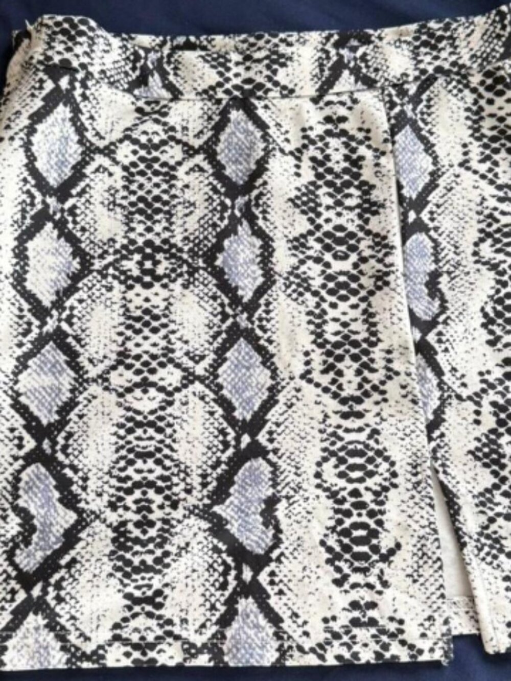 Serpentine midi skirt